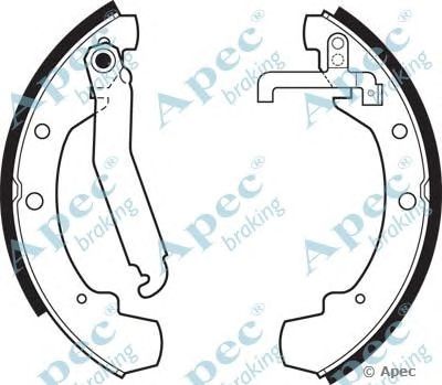 APEC BRAKING shu469 -  Комплект тормозных колодок
